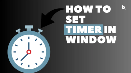 How to set Timer in window in hindi 2023